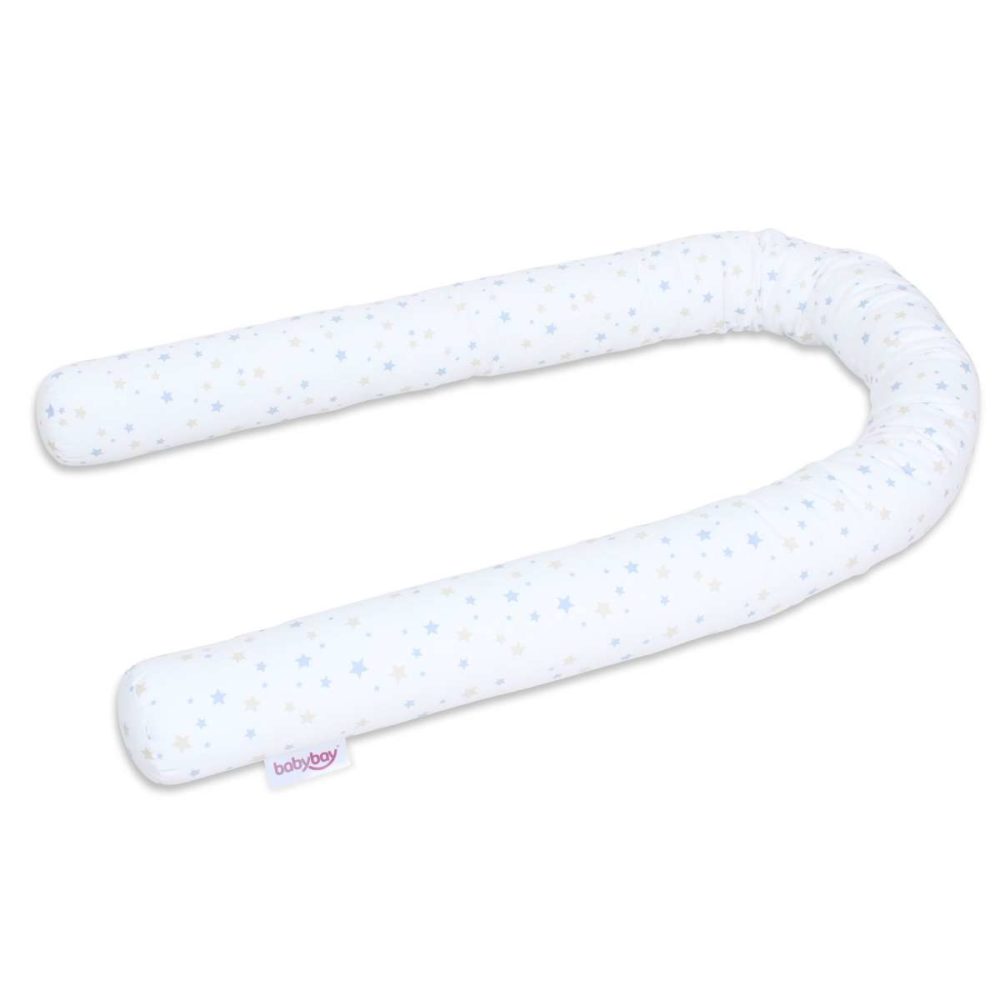 entourage serpent – piqué – blanc / étoiles sable / azur