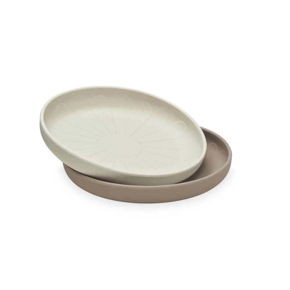 Assiettes Fleurs Silicone – set x2