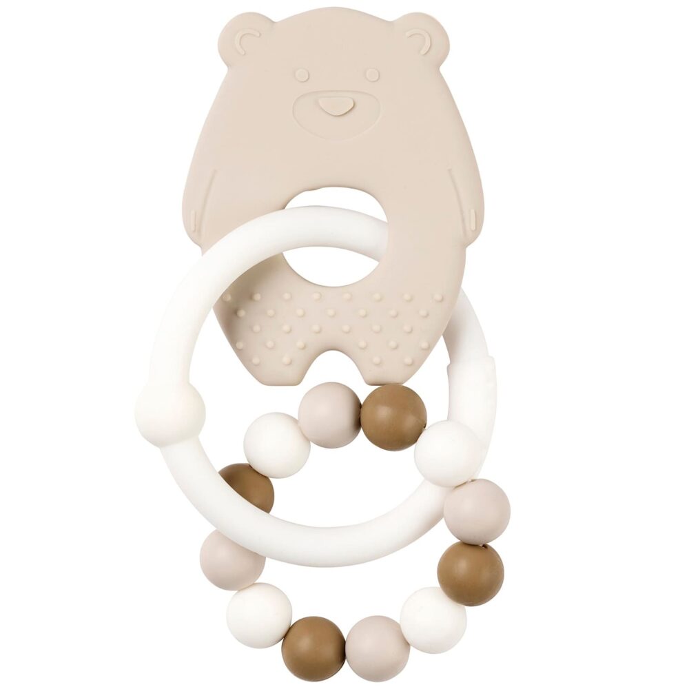 NATTOU – Anneau de dentition – Ours blanc-beige
