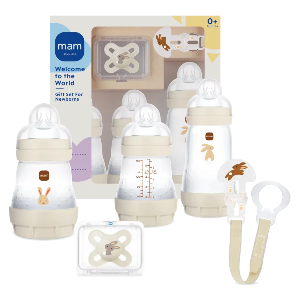 MAM – SET CADEAU BIBERONS NOUVEAU NE – BEIGE