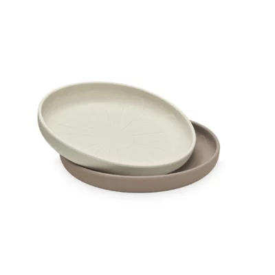 Assiettes Fleurs Silicone - set x2