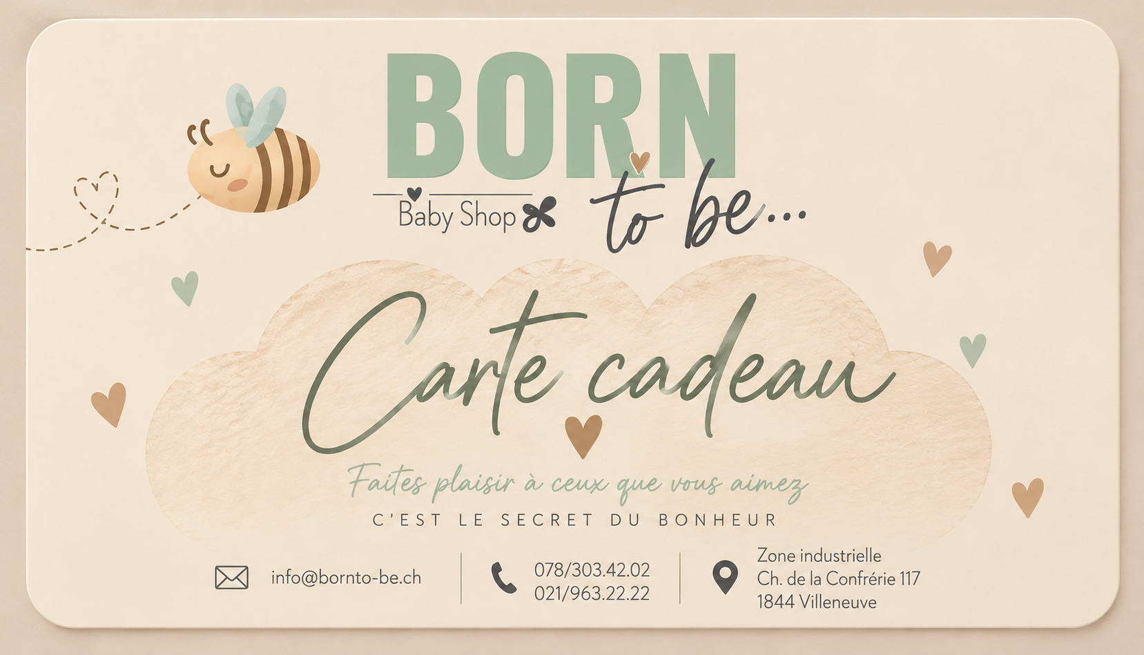 Bon cadeau Born to Be