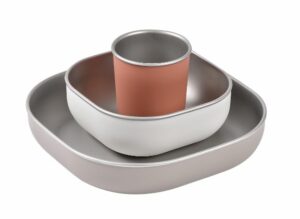 Coffret repas inox - terracotta