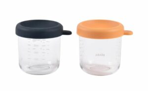 Coffret 2 portions verre - 250 ml - bleu nuit/miel