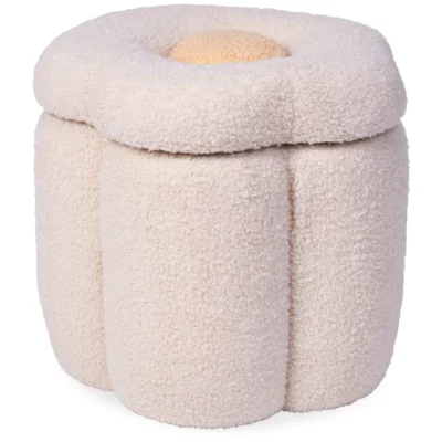 CHILDHOME - POUF COFFRE A JOUETS -CHCHTPFLO - FLEUR