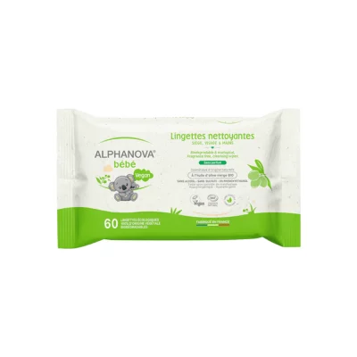 Lingettes Bébé Nettoyantes sans parfum – Olive