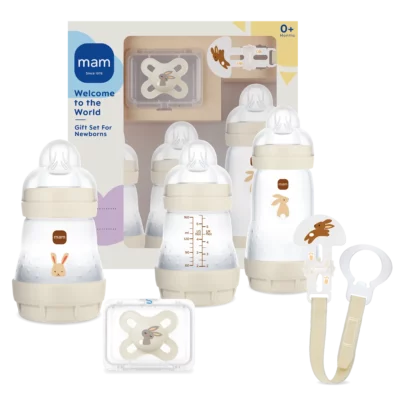 MAM - SET CADEAU BIBERONS NOUVEAU NE - BEIGE