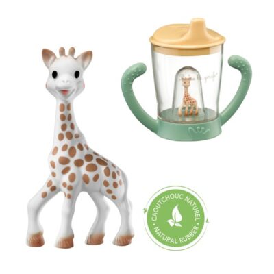 SOPHIE LA GIRAFE - COFFRET GIRAFE ET TASSE ANTI-FUITE - 850809