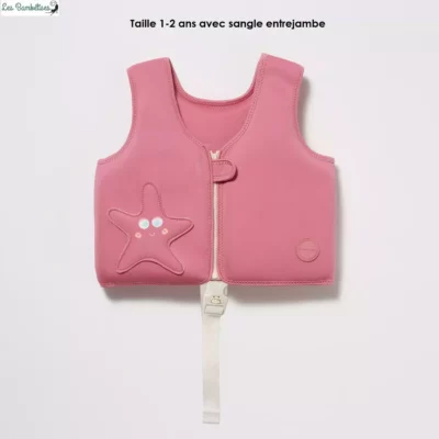 SUNNYLIFE - GILET DE NATATION 1-2ANS - ROSE